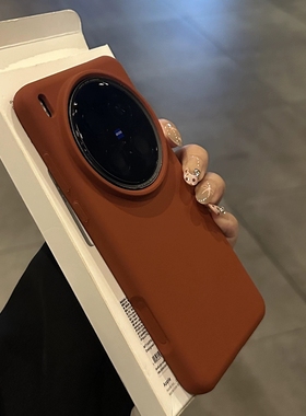 ins秋冬时尚感美拉德棕色S30适用VIVO X300/X200PRO MINI手机壳X100ultra耐脏X200S液态硅胶X90磨砂S20软mini