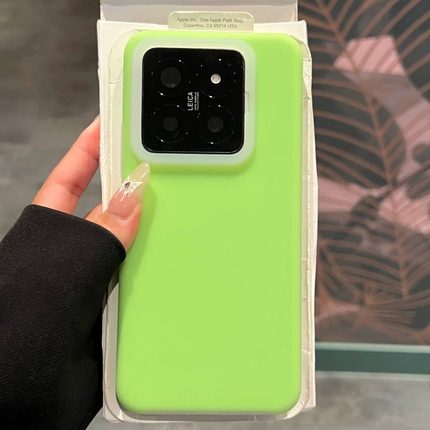 秋冬显白荧光绿适用OPPOReno15Pro液态手机壳reno15软硅胶14半透明13耐脏12雾面Findx9高级感x7ultra肤感x8S+