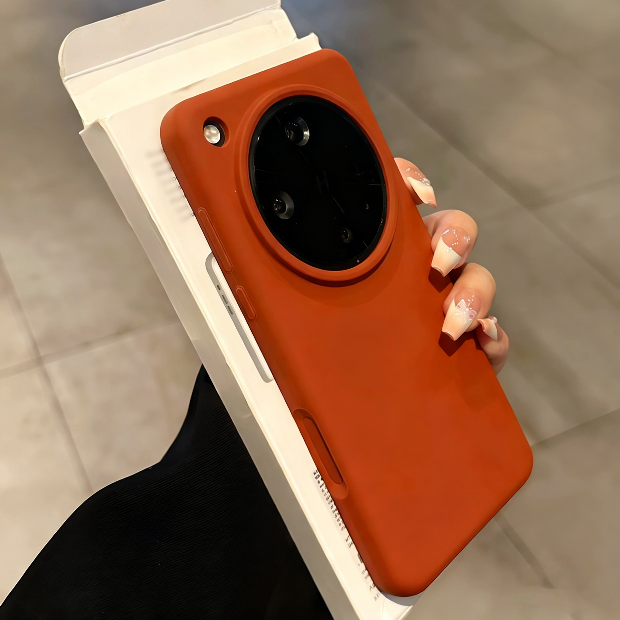 秋冬ins美拉德棕色适用vivoX300手机壳新款X300pro液态硅胶X200s亲肤手感x100高级x90s防摔x80软糯耐脏防指纹