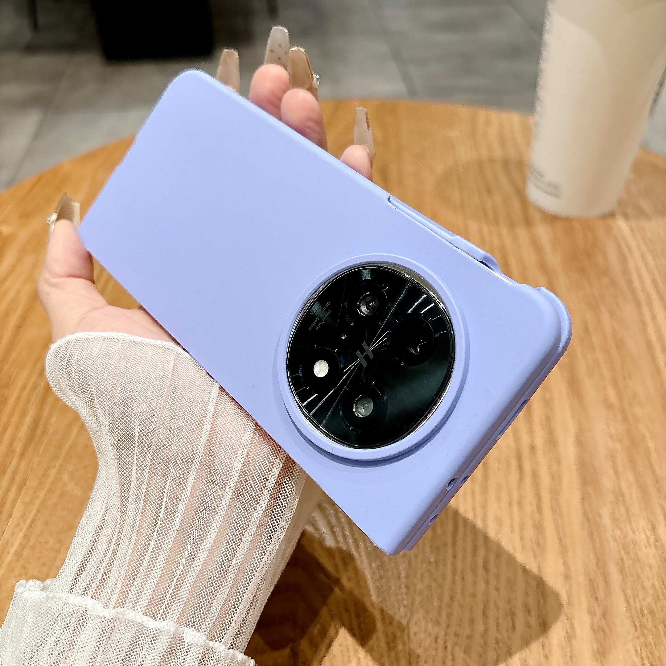 中轴肤感液态硅胶适用oppo FindN5手机壳华为matex6纯色x5x3简约vivoxfold3荣耀magicv3/vs3折叠屏zfold6软糯