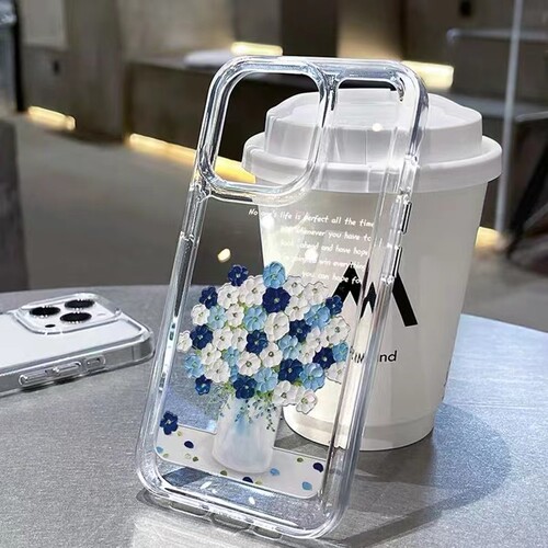 蓝色软硅胶小米手机壳潮牌