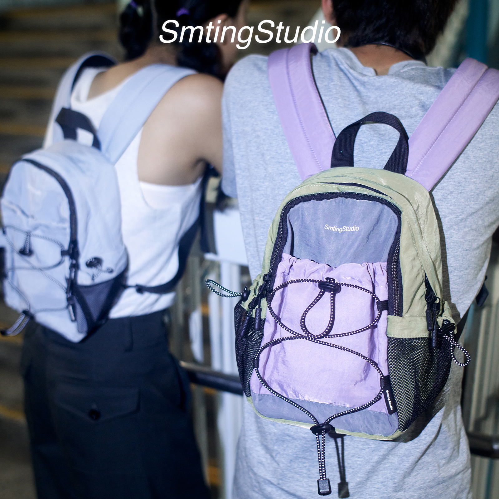 Smting户外短途徒步轻量化防水运动休闲双肩包女背包儿童登山轻便