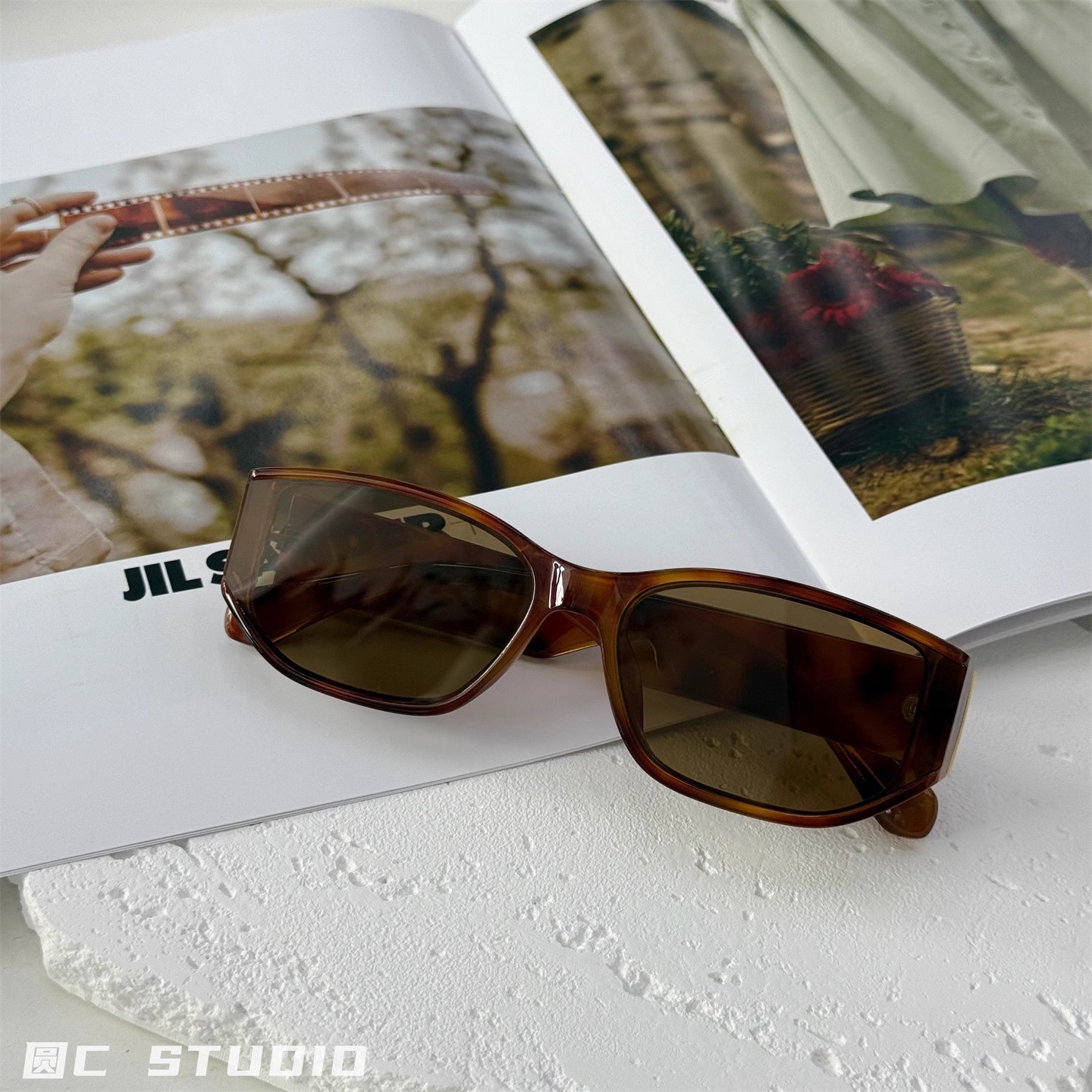 新款复古豹纹茶色遮阳墨镜女潮辣妹时髦高级感方圆脸显瘦太阳镜男