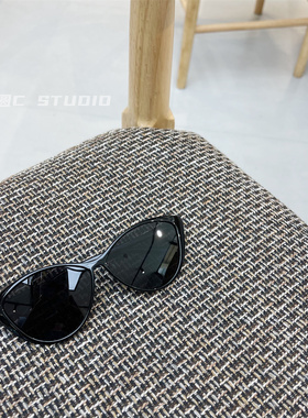 大框猫眼显瘦偏光护目墨镜带度数