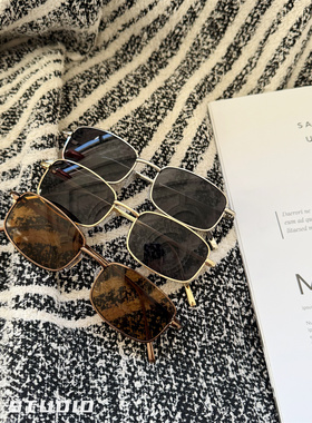 小脸复古韩版方形墨镜ins高级感