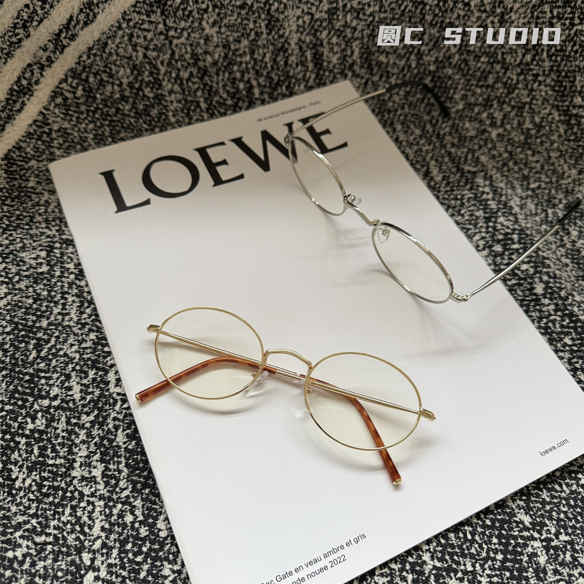 日系椭圆眼镜框潮配度数防蓝光