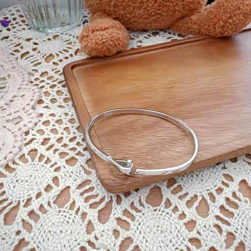 遇见lucky 银手镯 s925银饰