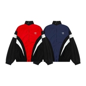 巴黎SG 轻奢情侣 刺绣3B 正确标吊 红蓝拼接冲锋衣 宽松夹克外套