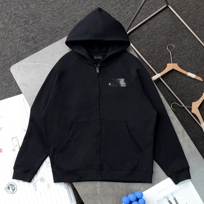 巴黎SG可乐海浪刺绣胶带压胶外套