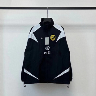10号足球拼接冲锋衣 轻奢情侣 宽松夹克外套 巴黎SG 正确三标