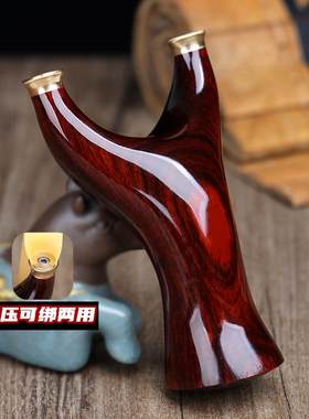 扁皮快压手工实战户外射击弹弓