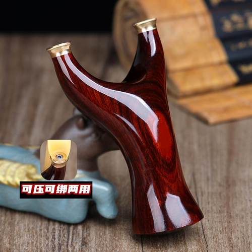 扁皮快压手工实战户外射击弹弓