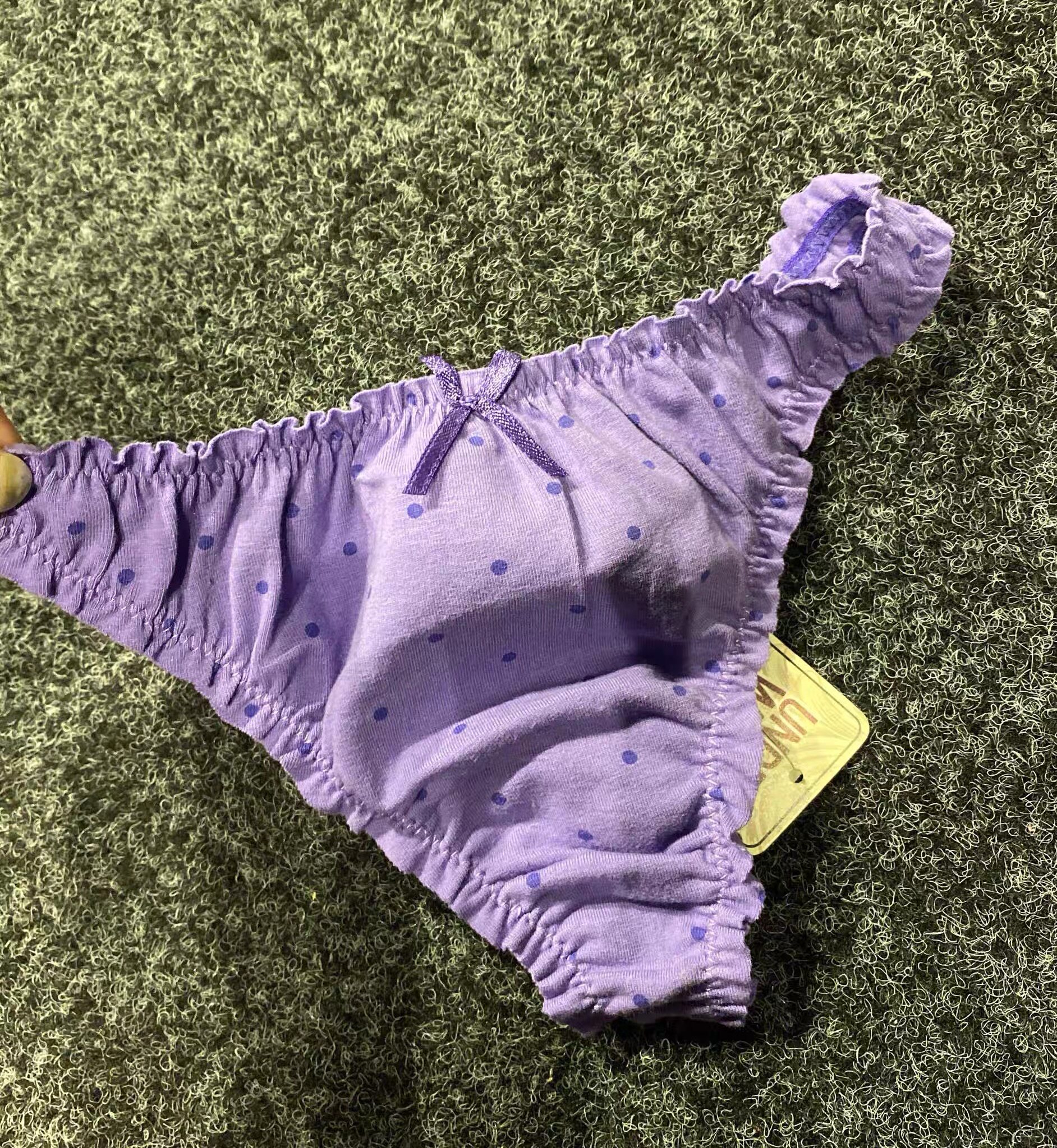 外 dollskill风梦幻紫色系木耳边甜美性感内裤波点蝴蝶结内裤图片