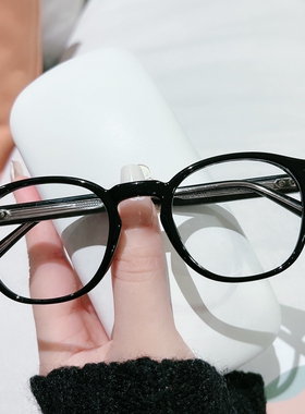 LEMI韩版复古黑框眼镜女学生配近视眼镜框架小脸素颜装饰平光镜男