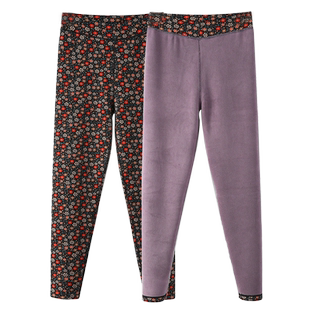 中老年女棉裤妈妈高腰薄款加绒保暖裤加肥加大婆婆裤中厚款棉裤