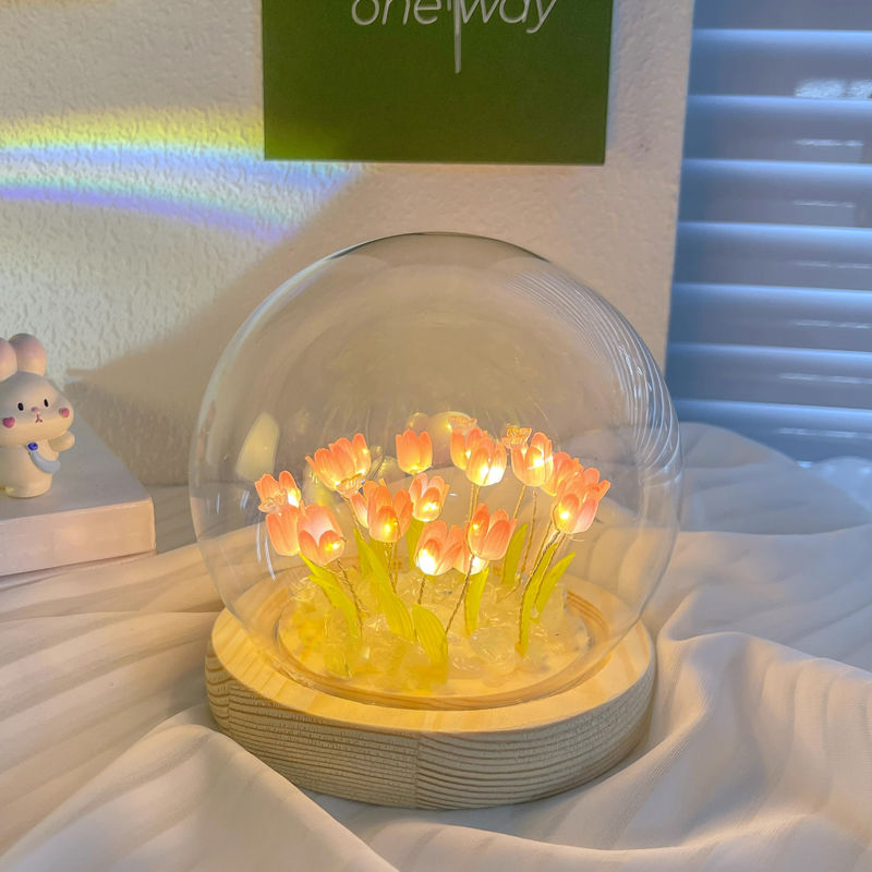 郁金香小夜灯手工diy生日礼物女