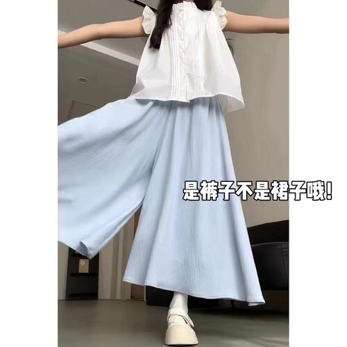女童裤裙夏季休闲薄款阔腿裤