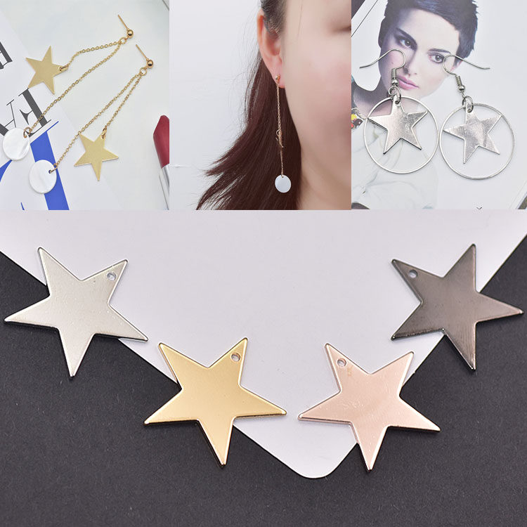Geometry Earrings DIY Ear Studs Ear clip parts Copper pentagram manual make tassels Hairdressing Material Sciencein the Accessories/Fashion Jewelry,  DIY Fitting , Other DIY Jewelry Accessories  category - from Buy2taobao.com to provide professional Taobao agent buy service