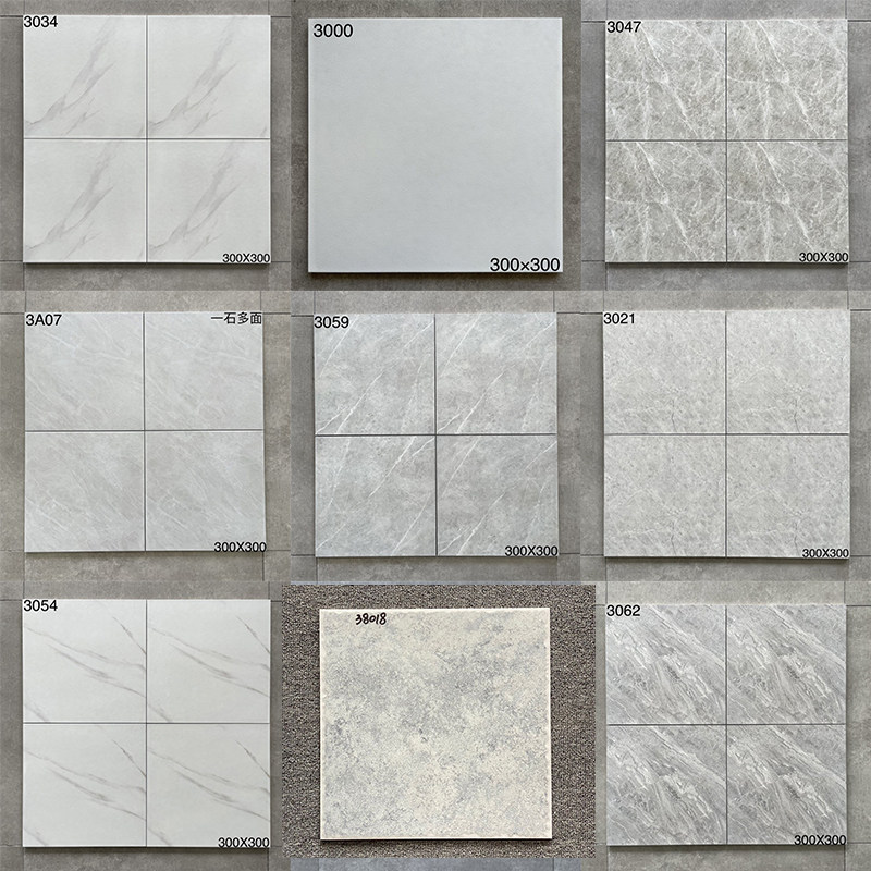 通体小地砖卫生间厨房厕所瓷砖300x300广东佛山厂家地板砖防滑400