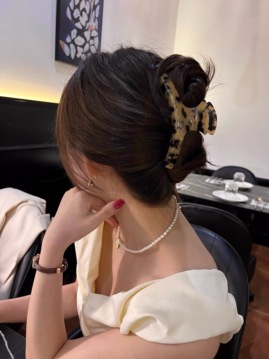 大号抓夹醋酸欧美简约光板