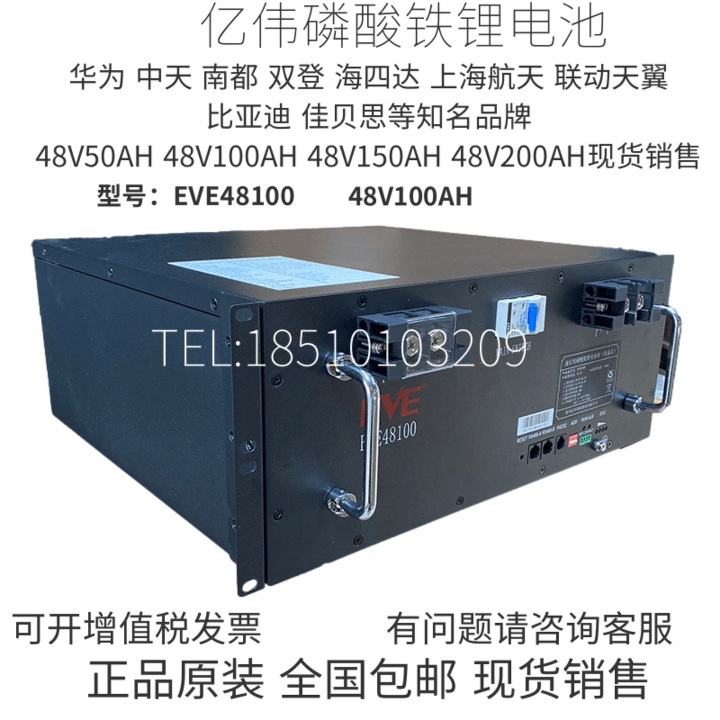 48V100AH磷酸铁锂电池