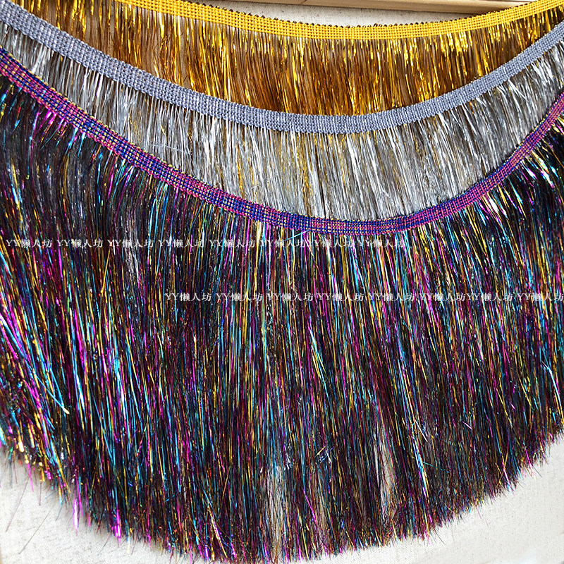 20CM金银红白彩色葱丝闪闪发亮圣诞流苏排须拉丁舞蹈服装流苏辅料,纺织面料/辅料/配套,流苏/穗,淘宝优惠券,粉丝福利购,淘宝优惠卷