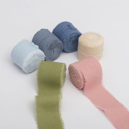 4cm手撕毛边流苏丝带5米长