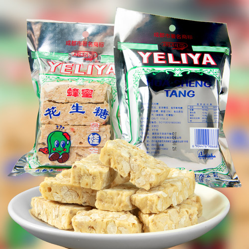 椰利亚蜂蜜花生糖230g袋装休闲零食成都特产糖果酥糖8090儿时怀旧