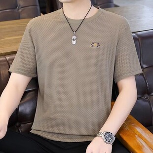 t恤圆领上衣潮牌宽松休闲青年百搭体恤打底衫 夏季 短袖 男士 男 新款