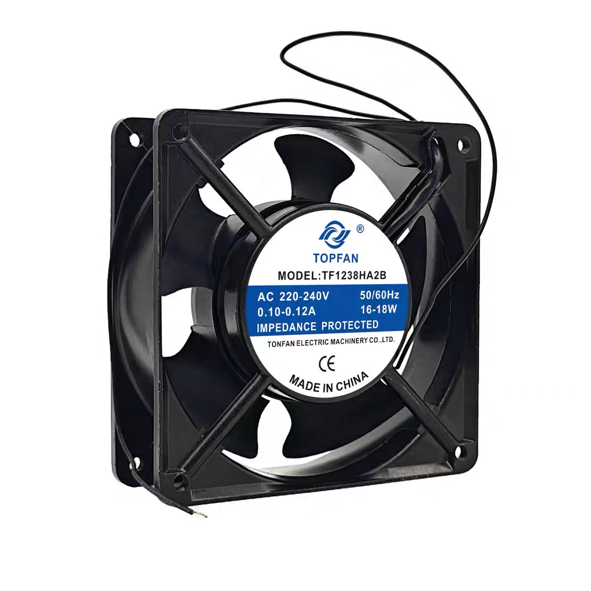 全新 TOPFAN TF1238HA2B/S 220V 0.10-0.12A 16-18W机柜散热风扇