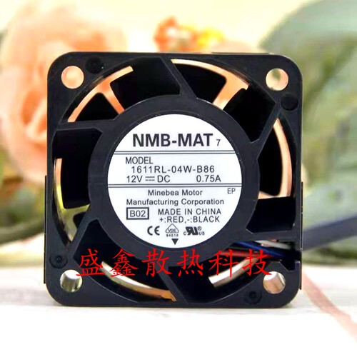 NMB 1611RL-04W-B86 4028 4CM 12V 0.75A服务器高转速暴力风扇
