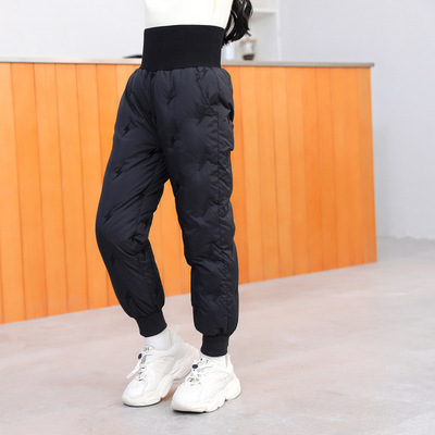 巴拉可儿羽绒裤内胆轻薄儿童中大童冬季加厚洋气保暖内穿校服神器