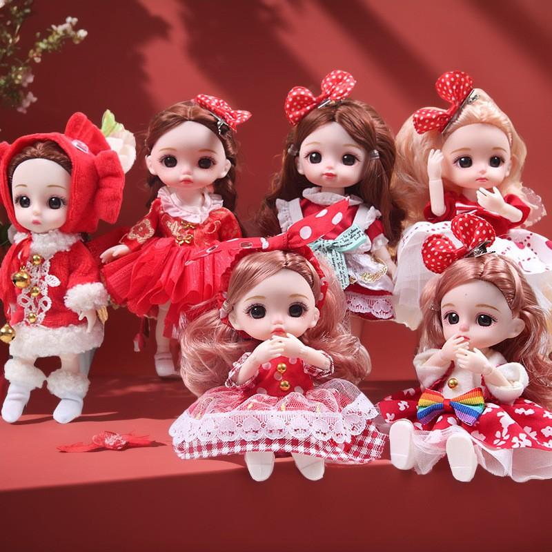 17厘米洋娃娃公主换套装衣服可爱儿童玩具女孩宝宝生日圣诞节礼物
