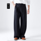 加厚羊毛休闲裤 子男大码 男宽松直筒阔腿裤 归文冬季 垂感西裤 裤 男裤