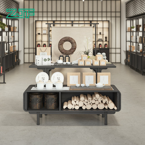 众匠坊茶叶店中岛架展示台