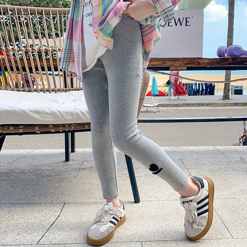 女童打底裤春装2024新款儿童春秋款休闲裤洋气小女孩外穿春季裤子