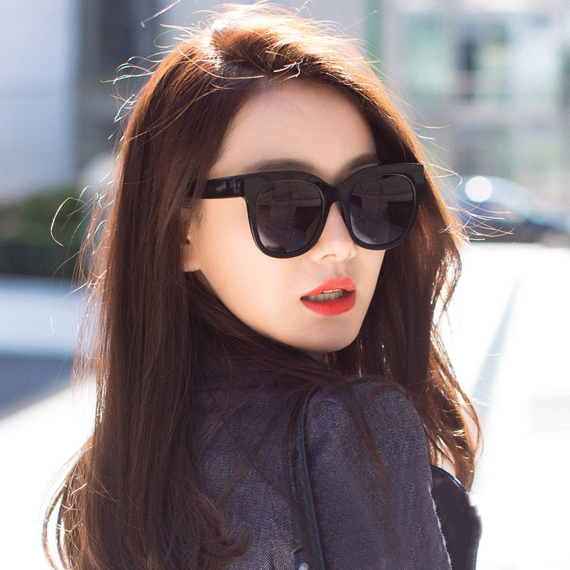 新款手工板材黑色太阳镜男墨镜女韩潮人个性偏光开车司机男潮眼镜