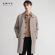 中长款 风衣单排扣高级感纯色休闲春季 潮外套 巴尔马肯男士 2026新品