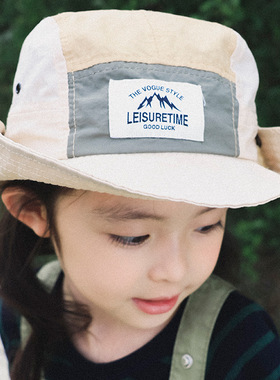 亲子款儿童渔夫帽2026春季新款