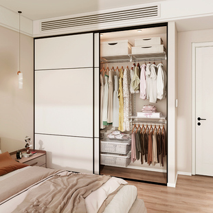 惠普登金属衣帽架开放式步入式转角衣帽间砌墙储物间定制框架衣柜