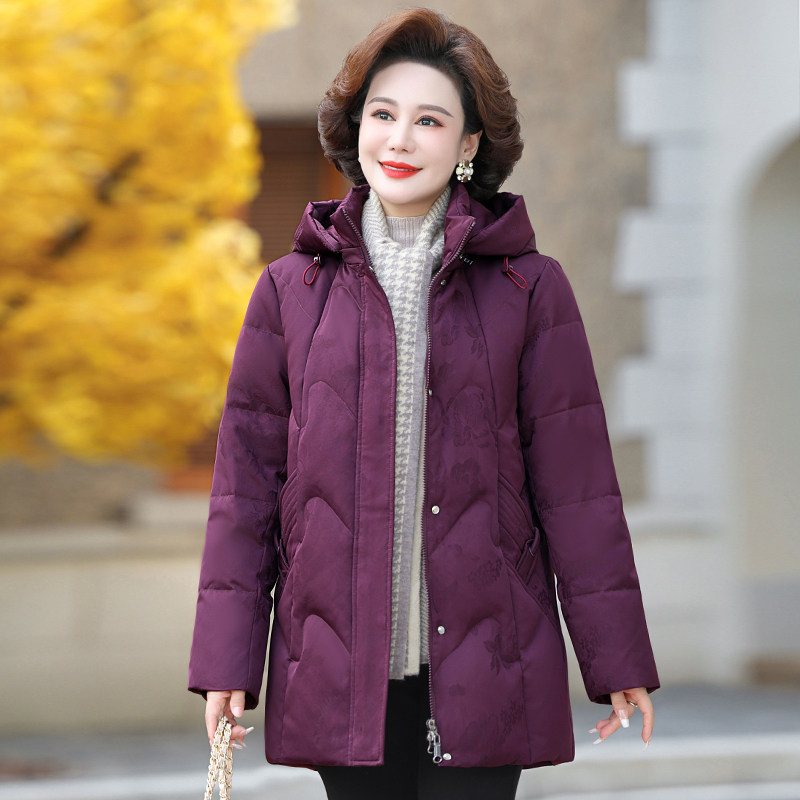新中式洋气妈妈羽绒服女加厚