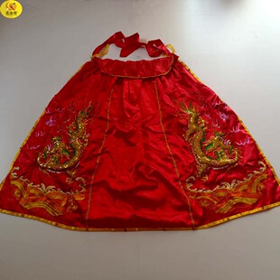1米珠片凸龙刺绣披风斗篷佛像神像披风大佛袍龙袍神袍 红黄黑白绿
