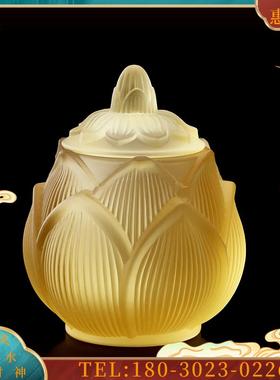 佛具佛前琉璃供水杯供佛杯家用供奉观音莲花供杯圣水【议价】