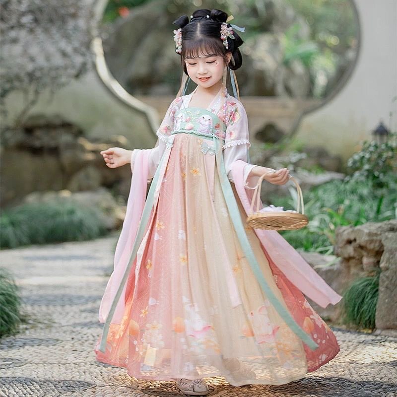 儿童夏季仙气古风高端连衣裙汉服