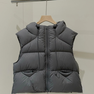 时尚百搭女款连帽马甲棉服棉衣冬季外套宽松韩版设计感加厚保暖