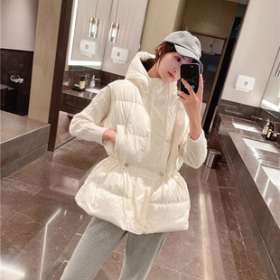 纯色连帽羽绒棉马甲女士秋冬款大码马夹背心羽绒服棉衣加厚外套潮