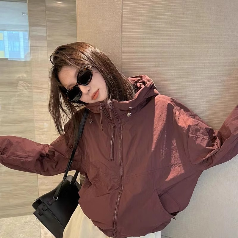 慵懒风设计感连帽宽松大码小个子薄款冰丝透气防晒外套女空调罩衫