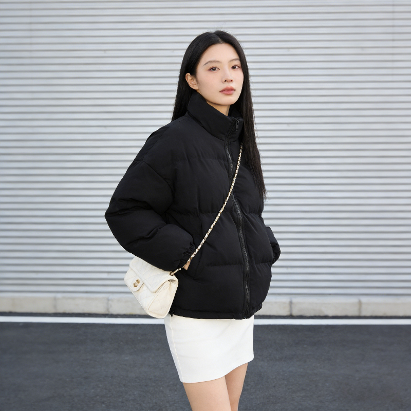 立领加厚棉服女冬季宽松休闲百搭大码面包服超好看学生棉袄短外套