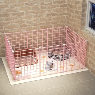 狗狗围栏自由组合栅栏家用室内宠物隔离定点厕所挡板防越狱狗门栏