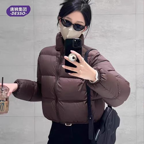 唐狮DESSO冬季新款肯豆风娃娃领黑金多款羽绒服加厚保暖外套